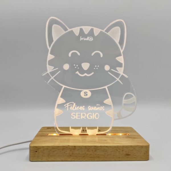 lámpara brinda gato